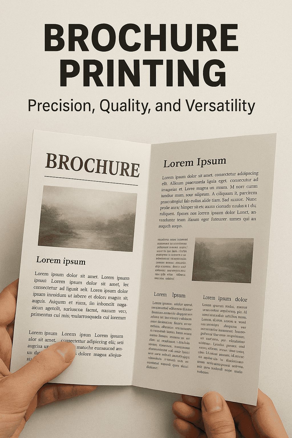 Brošiūrų spausdinimas: tikslumas, kokybė ir universalumas